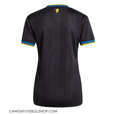 Camisa de time de futebol Manchester United Replicas 3º Equipamento Feminina 2025-26 Manga Curta Camisa de time de futebol Manchester United Replicas 3º Equipamento Feminina 2025-26 Manga Curta